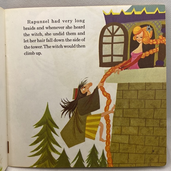 Disneyland The Story of Rapunzel Children’s Book and Vinyl Record 1970 - Picture 7 of 16